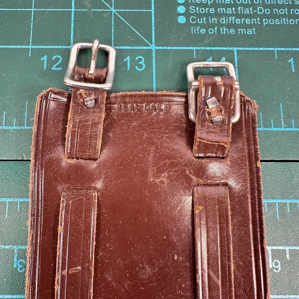 Vintage Leather Shooting Cuff Adjustable Double Buckle Rifle Marksman Sling